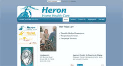 Desktop Screenshot of heronhomehealthcare.com